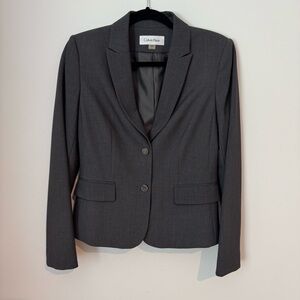 Calvin Klein Women's Dark Gray Blazer
